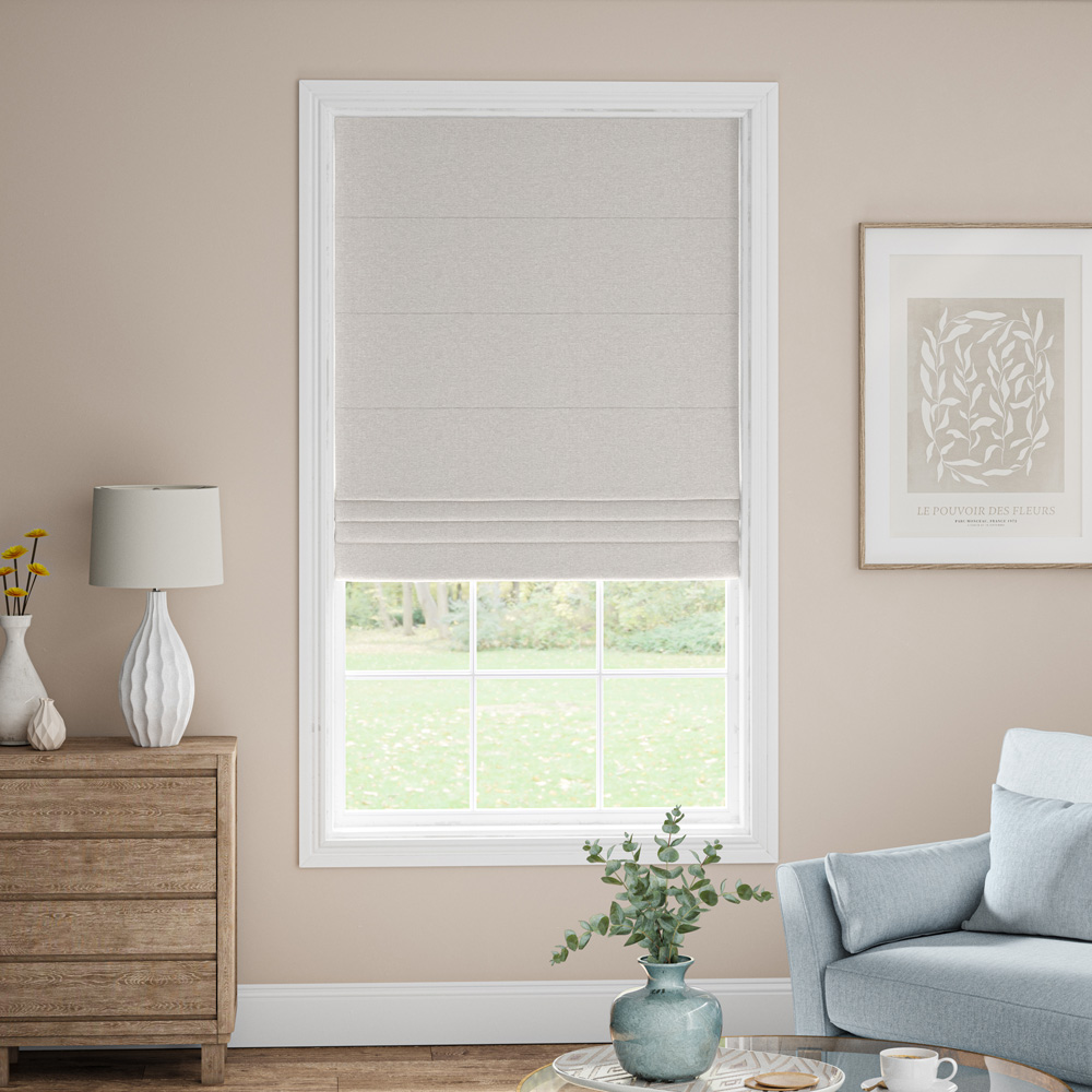 Tabert Light Grey Roman Blinds - Marks & Spencer